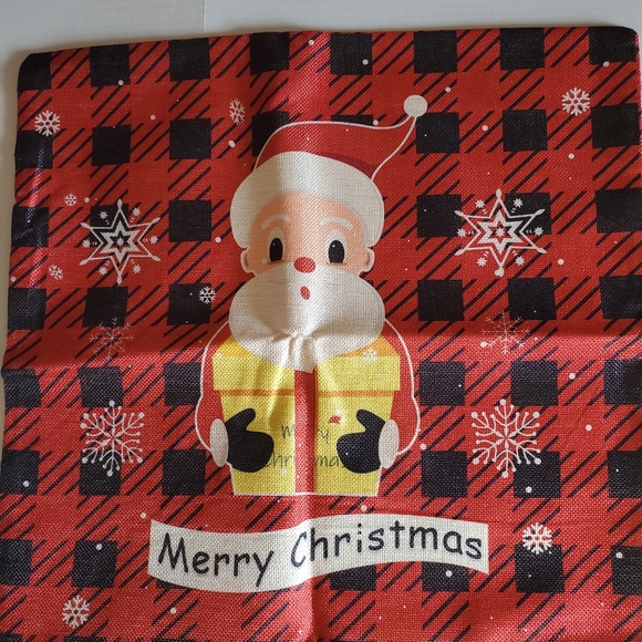 Christmas Throw Pillow Case Cover set of 4 - Picture 4 of 9
